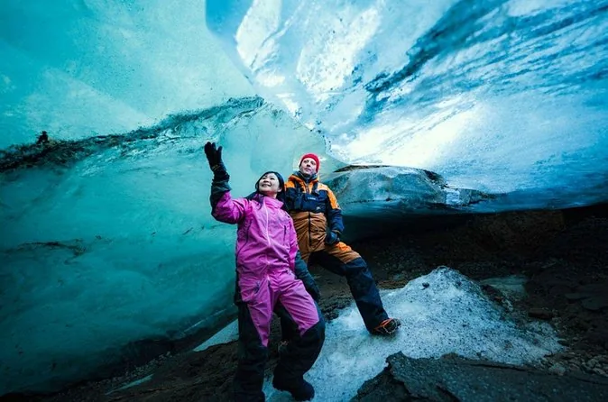 Snowmobiling & a Natural Ice Cave from Reykjavik